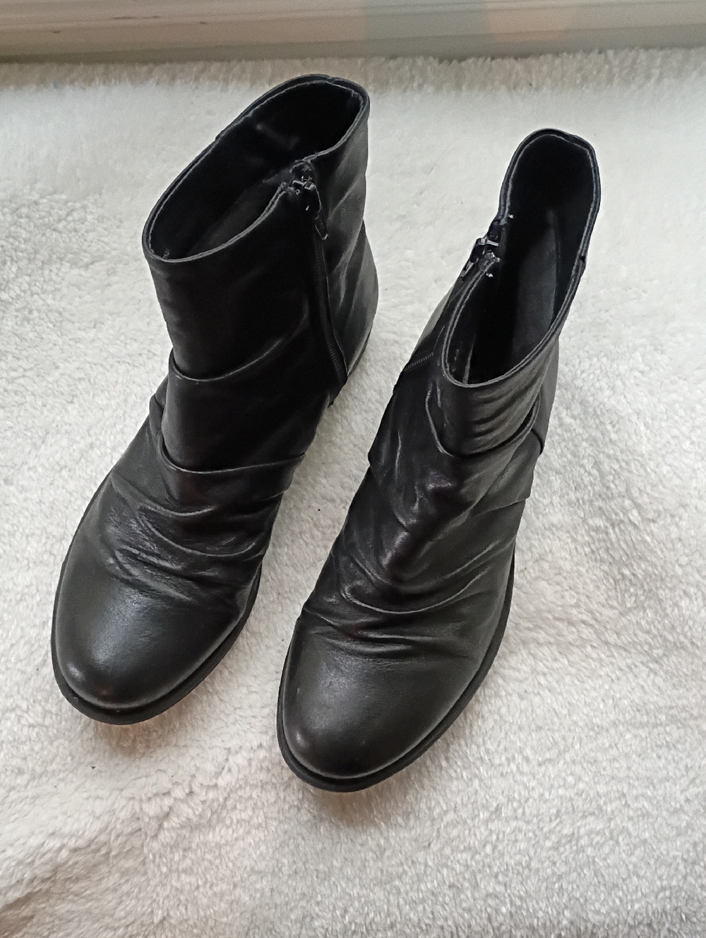 Women's Black Ankle Boots - Classic Zip Side Booties